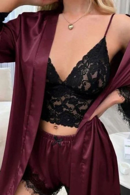 روبدوشامبر با شلوارک وتاپ طناز