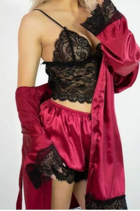 روبدوشامبر با شلوارک وتاپ طناز