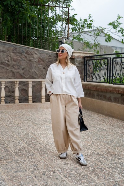 شلوار لینن بهاران