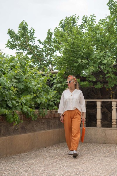 شلوار لینن آوان