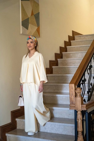 ست شومیز و شلوار مدل آیلین