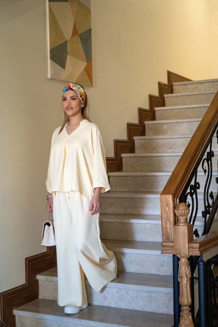 ست شومیز و شلوار مدل آیلین